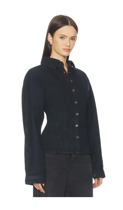 Agolde Devon Shirt In Black