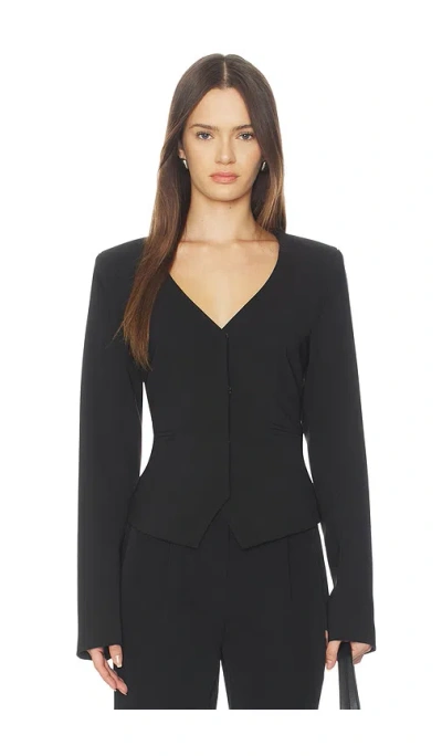 All The Ways Ariyah Scarf Blazer In Black