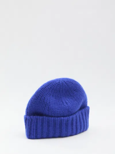 Celine Women Cashmere And Silk Triomphe Hat In Blue
