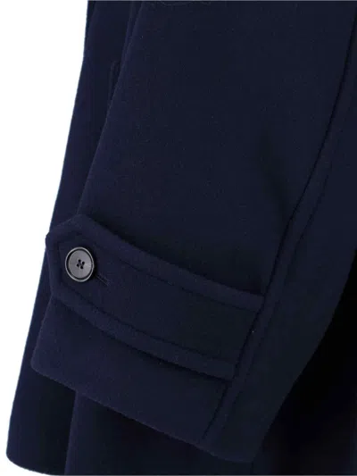 Chloé Chloe Double-breasted Wool-blend Jacket In Blue