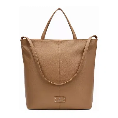 London Fog Large Double Handle Tote Bag In Nude