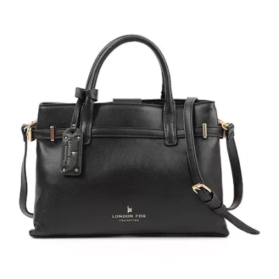 London Fog City Smooth Satchel In Black