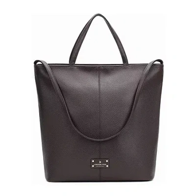 London Fog Large Double Handle Tote Bag In Brown