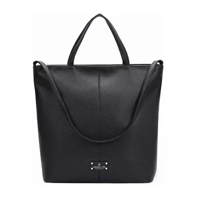 London Fog Large Double Handle Tote Bag In Black