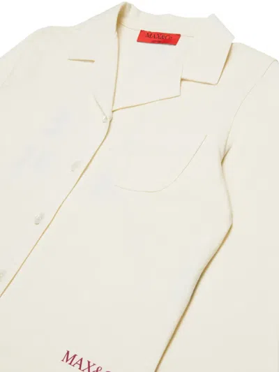 Max & Co Pajama With Logo In White