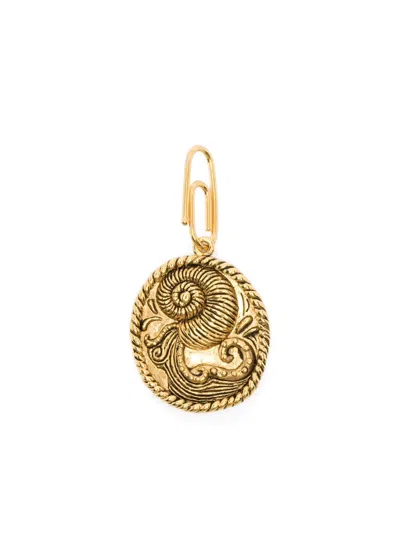 Aurelie Bidermann Aquarius Zodiac Charm In Gold