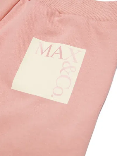 Max & Co Logo Appliqué Shorts In Pink