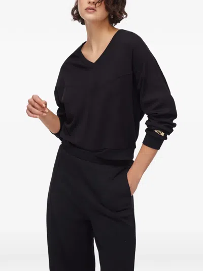 Liu •jo V-neck Sweater In Black