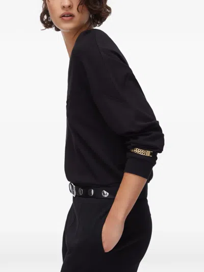 Liu •jo V-neck Sweater In Black