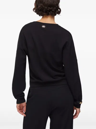 Liu •jo V-neck Sweater In Black