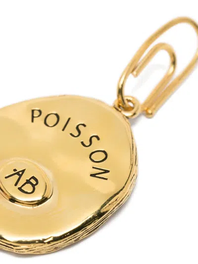 Aurelie Bidermann Pisces Zodiac Charm In Gold