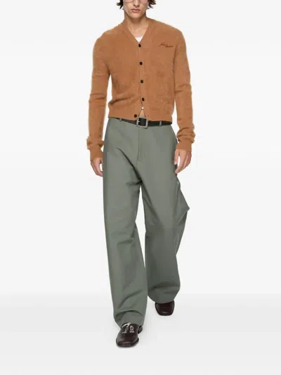 Acne Studios Patch Trousers In Green