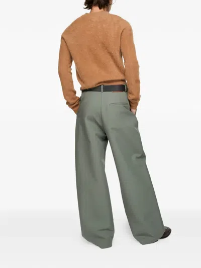 Acne Studios Patch Trousers In Green