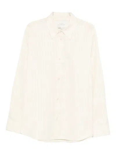 Studio Nicholson Striped Shirt In Neutral