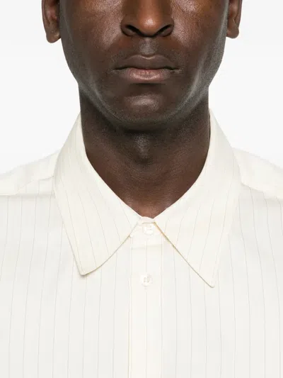 Studio Nicholson Striped Shirt In Neutral
