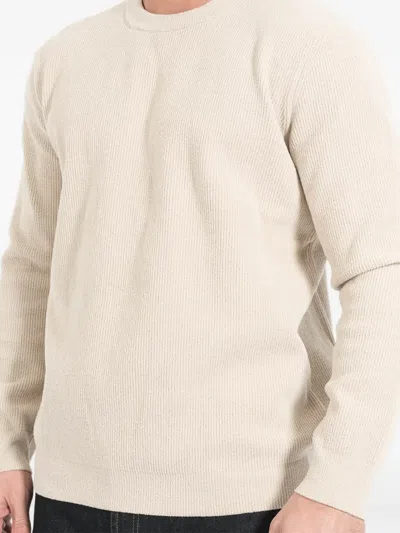 Nn07 Davy 6429 Ribbed Mock Neck Sweater In Neutral
