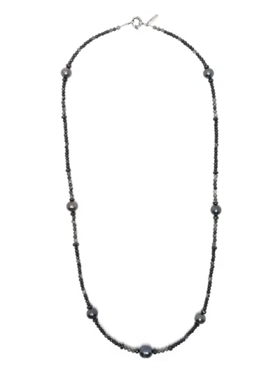 Kundo K- 131 Tana Pearl Beaded Necklace In Black