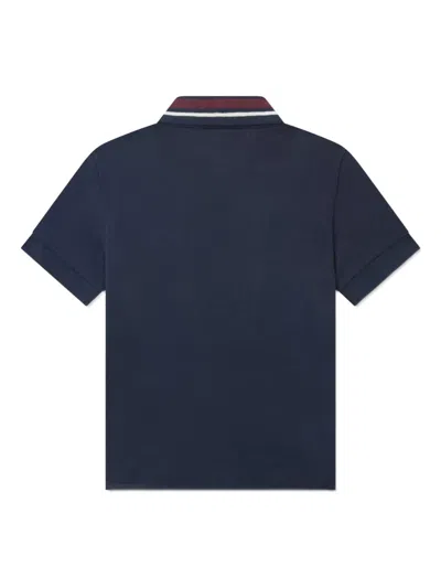 Lacoste Boys Petit Pique Polo Shirt In Blue