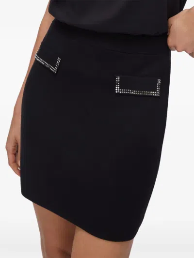 Liu •jo Knit Mini Skirt In Black