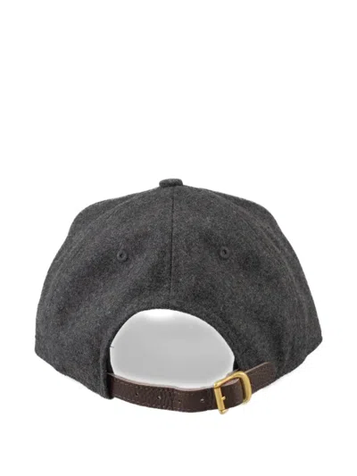 Les Héritiers Signature Wool Cap In Black