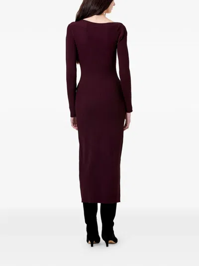 Nicholas Ginerva Cut-out Midi Dress In Burgundy