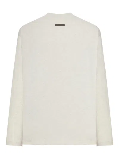 Essentials Logo Long-sleeves T-shirt In Neutral