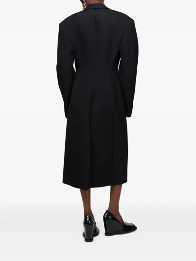 Acne Studios Wool Double-breasted Coat In Black