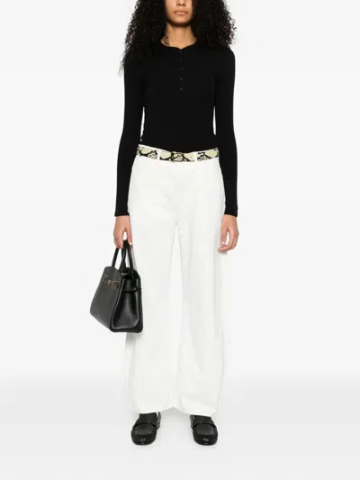 Nili Lotan Button-fastening Polo Top In Black