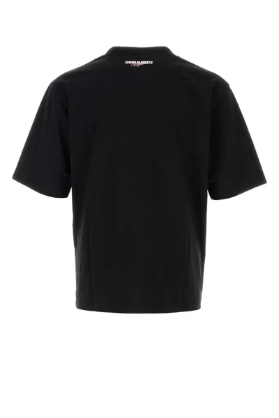 Dsquared2 2 X Vaquera Print T-shirt In Black
