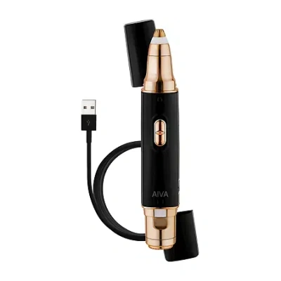 Spa Sciences Aiva Epilator - Facial Hair Remover & Eyebrow Trimmer In Black