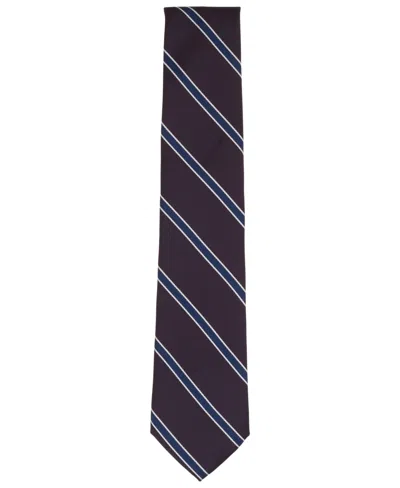 Club Room Men's Somerset Stripe Tie, Macy's Exclusive In Purple