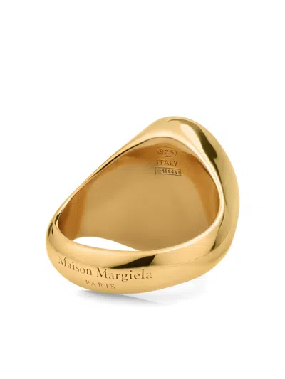 Maison Margiela Oval-chevaliere Ring In Gold