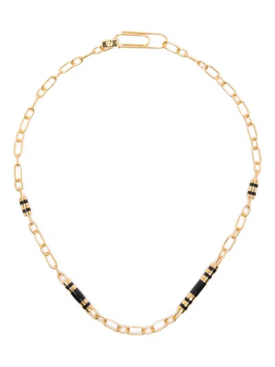 Aurelie Bidermann Positano Paperclip Necklace In Gold