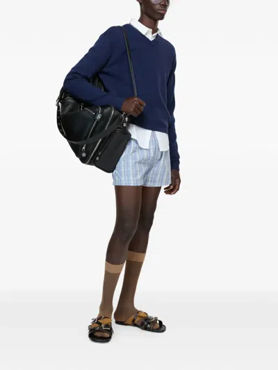 Acne Studios V-neck Sweater In Blue