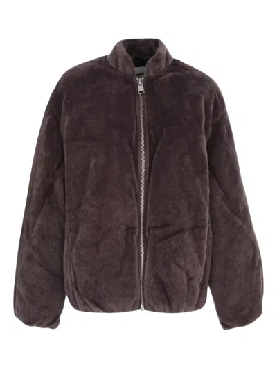 Apparis Maris Padded Bomber In Brown