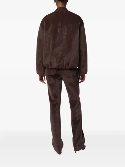 Apparis Maris Padded Bomber In Brown