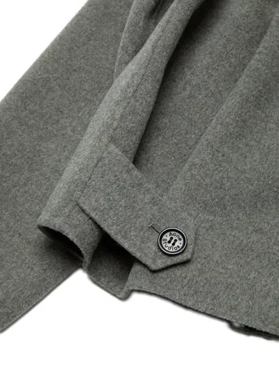 Acne Studios Zip-up Shirt Jacket In Gray