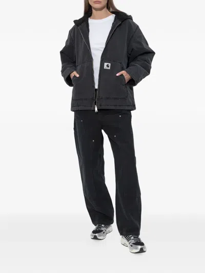 Carhartt Zip-up Hooded Jacket In Black