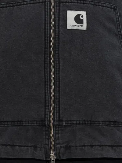Carhartt Zip-up Hooded Jacket In Black