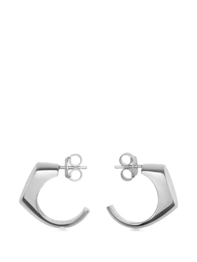 Maison Margiela Polished Earrings In Neutral