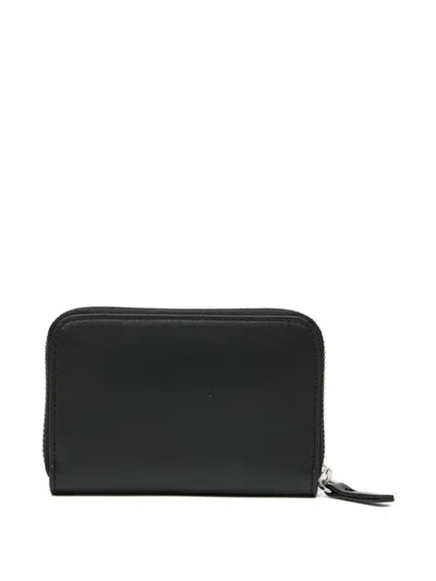 Mm6 Maison Margiela Zip-around Wallet In Black