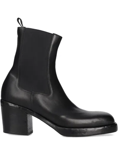 Premiata Block-heel Chelsea Boots In Black