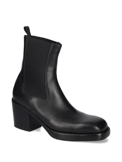 Premiata Block-heel Chelsea Boots In Black