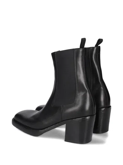 Premiata Block-heel Chelsea Boots In Black