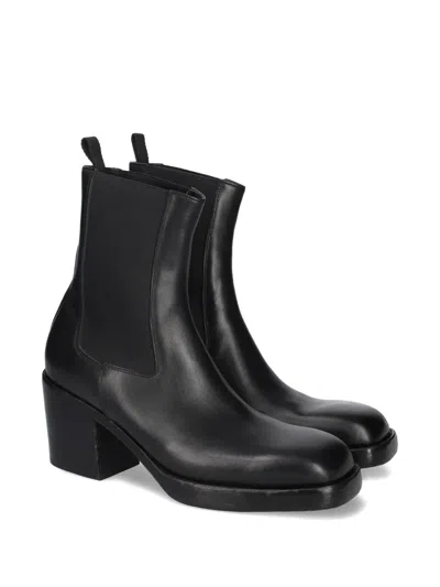 Premiata Block-heel Chelsea Boots In Black
