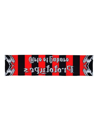 Prototypes Logo-print Scarf In Red