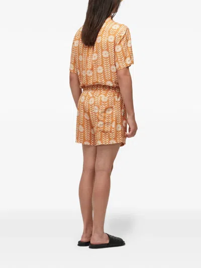 Osklen Daisy Floral-pattern Drawstring Shorts In Multi