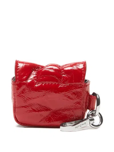 Acne Studios Multi-pocket Headphones Case In Red