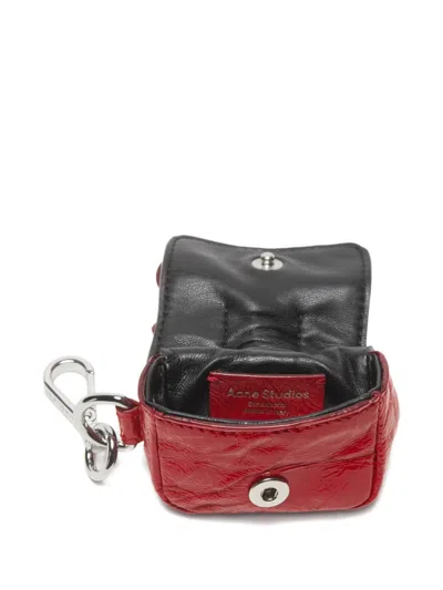 Acne Studios Multi-pocket Headphones Case In Red