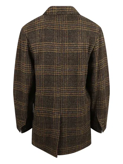 Isabel Marant Gesina Checked Single-button Blazer In Green